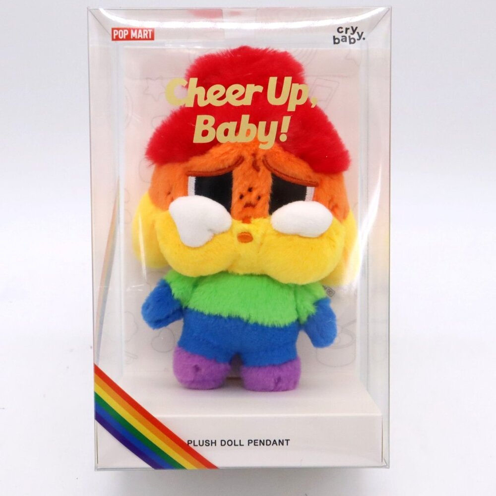 CryBaby Cheer Up, Baby Rainbow Plush Pendant Doll Authentic Pop Mart US Seller